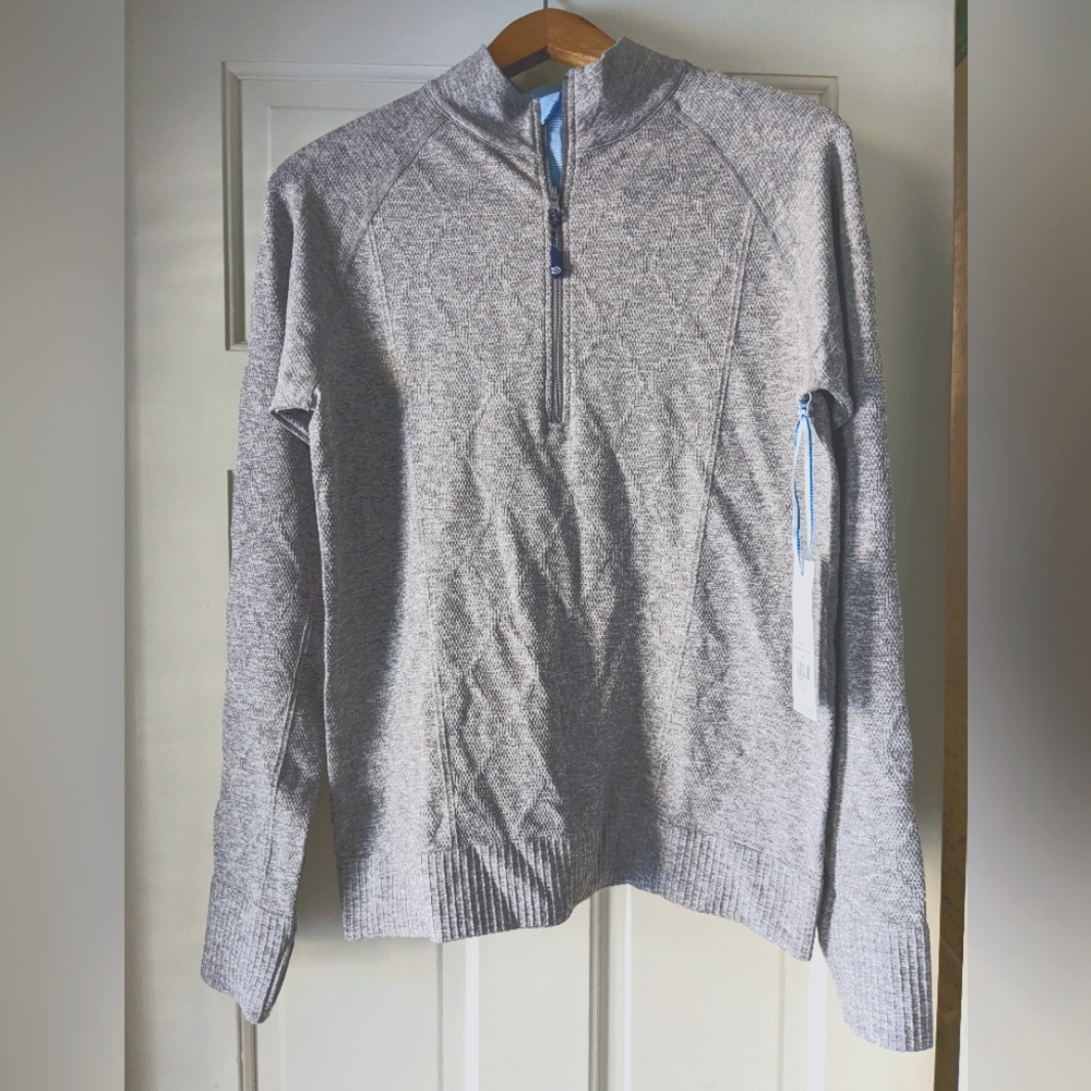 Southern Tide Women's Cable Knit Athletic Quarter Zip M